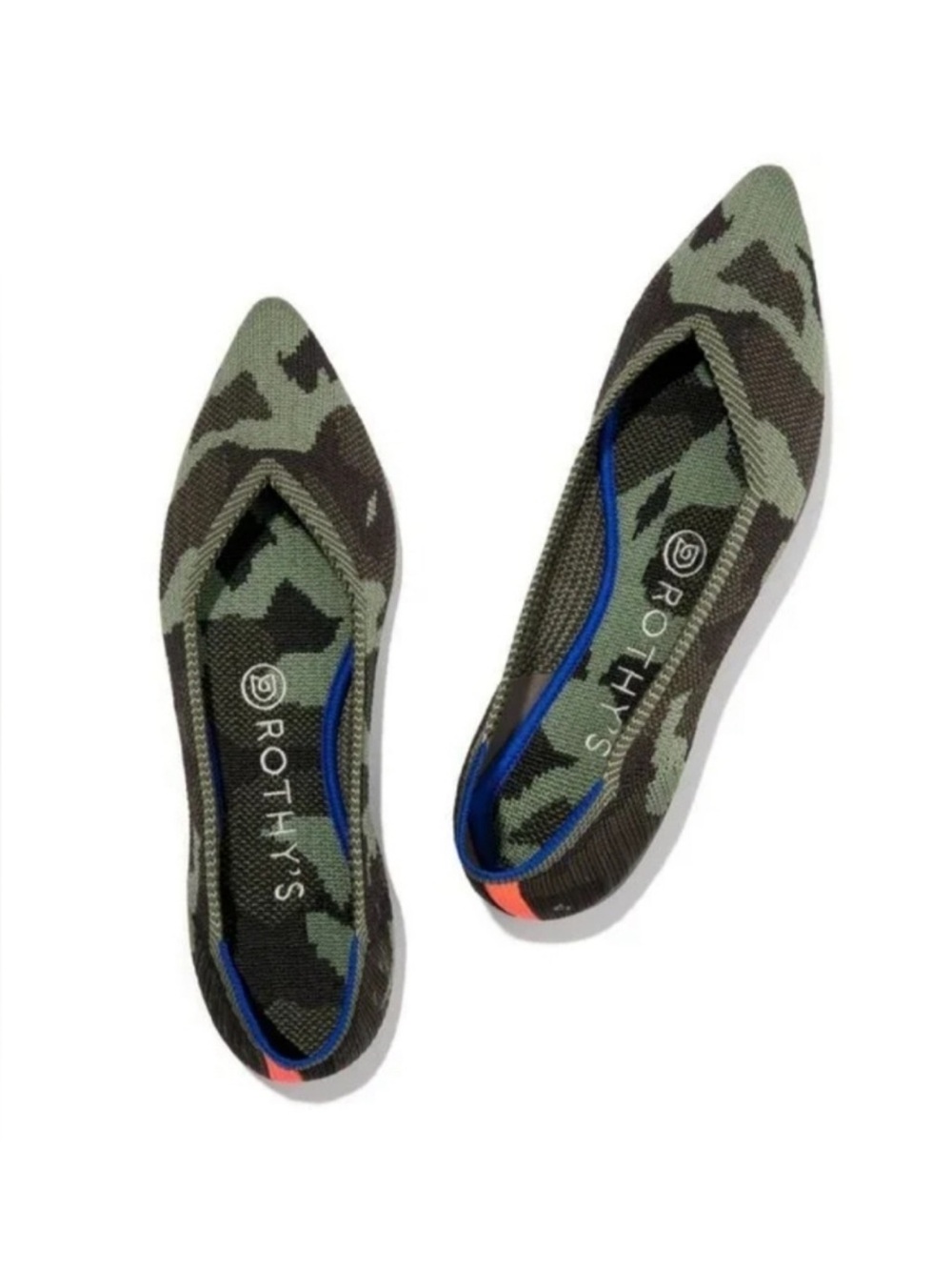 Rothy's The Point In Camo Olive Size 5